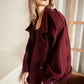 Red Wine Wool Coat