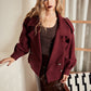 Red Wine Wool Coat