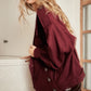 Red Wine Wool Coat