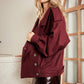 Red Wine Wool Coat