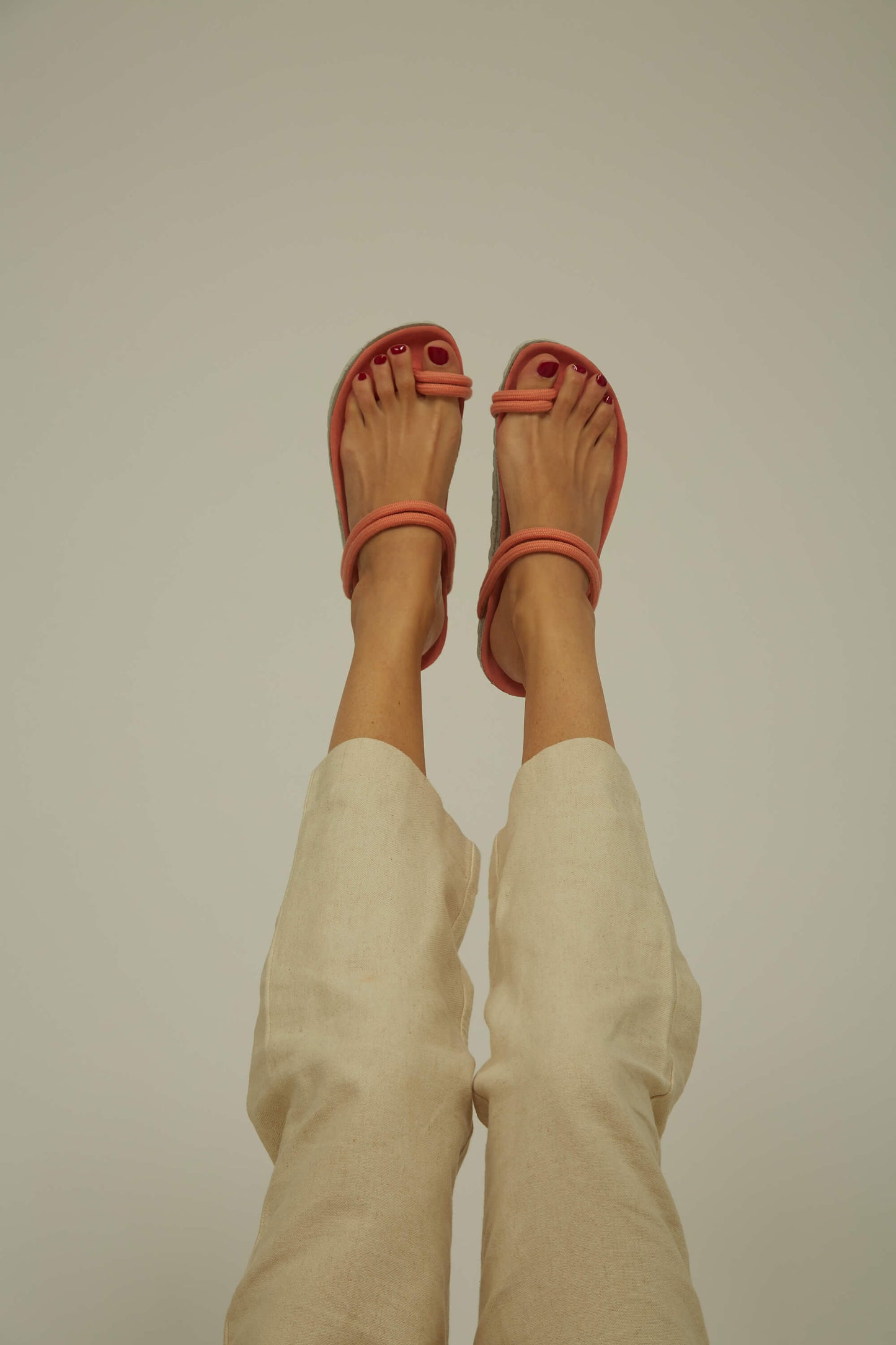El Teide Orange Sandals