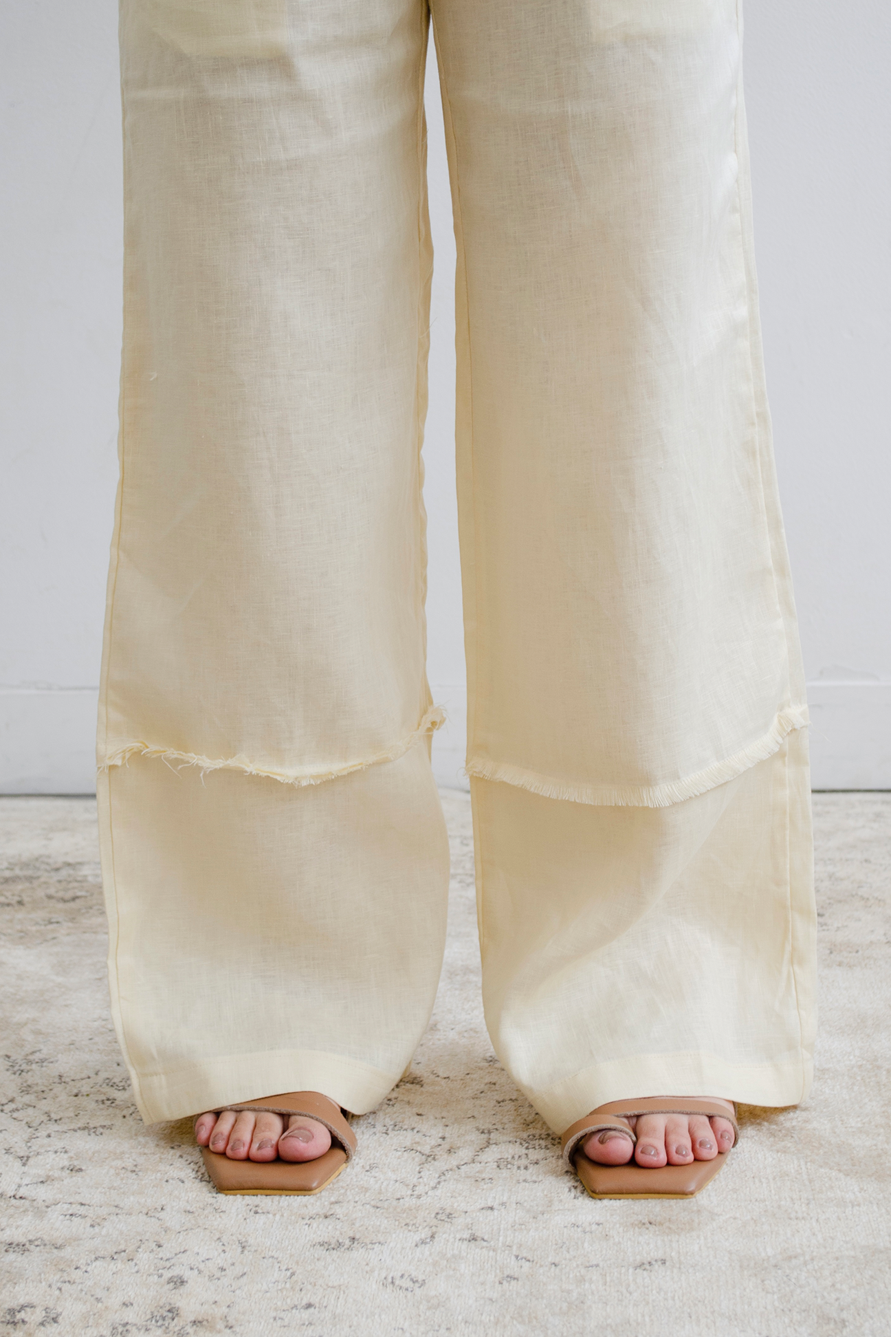 Roca Linen Pant | Butter Yellow