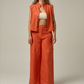 Serre Linen Pant | Deep Orange