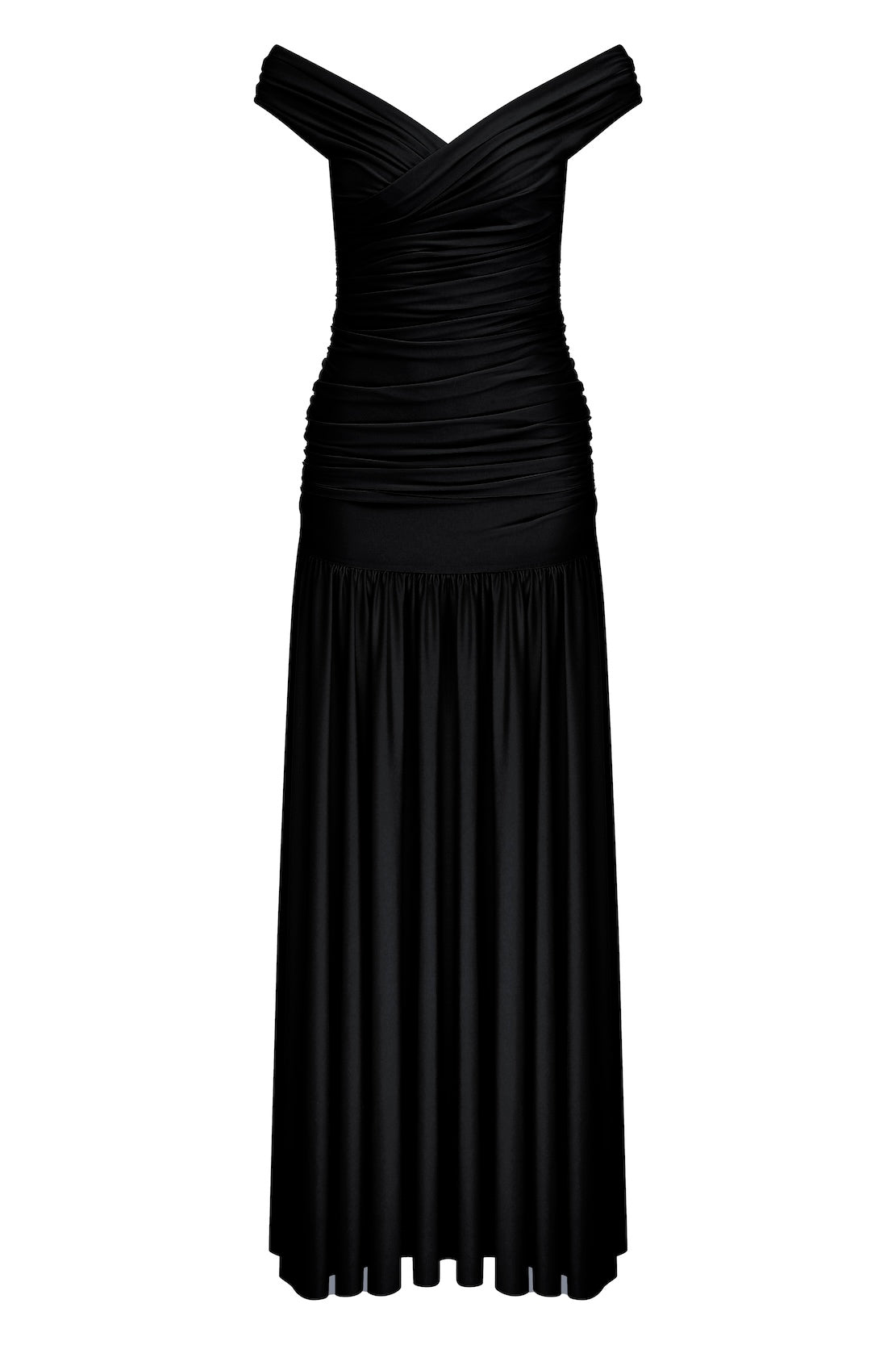 Purley Jersey Long Dress In Black