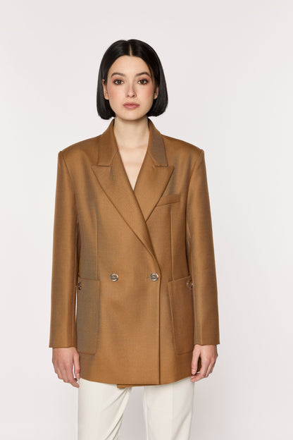 Riganti Camel Wool Blazer