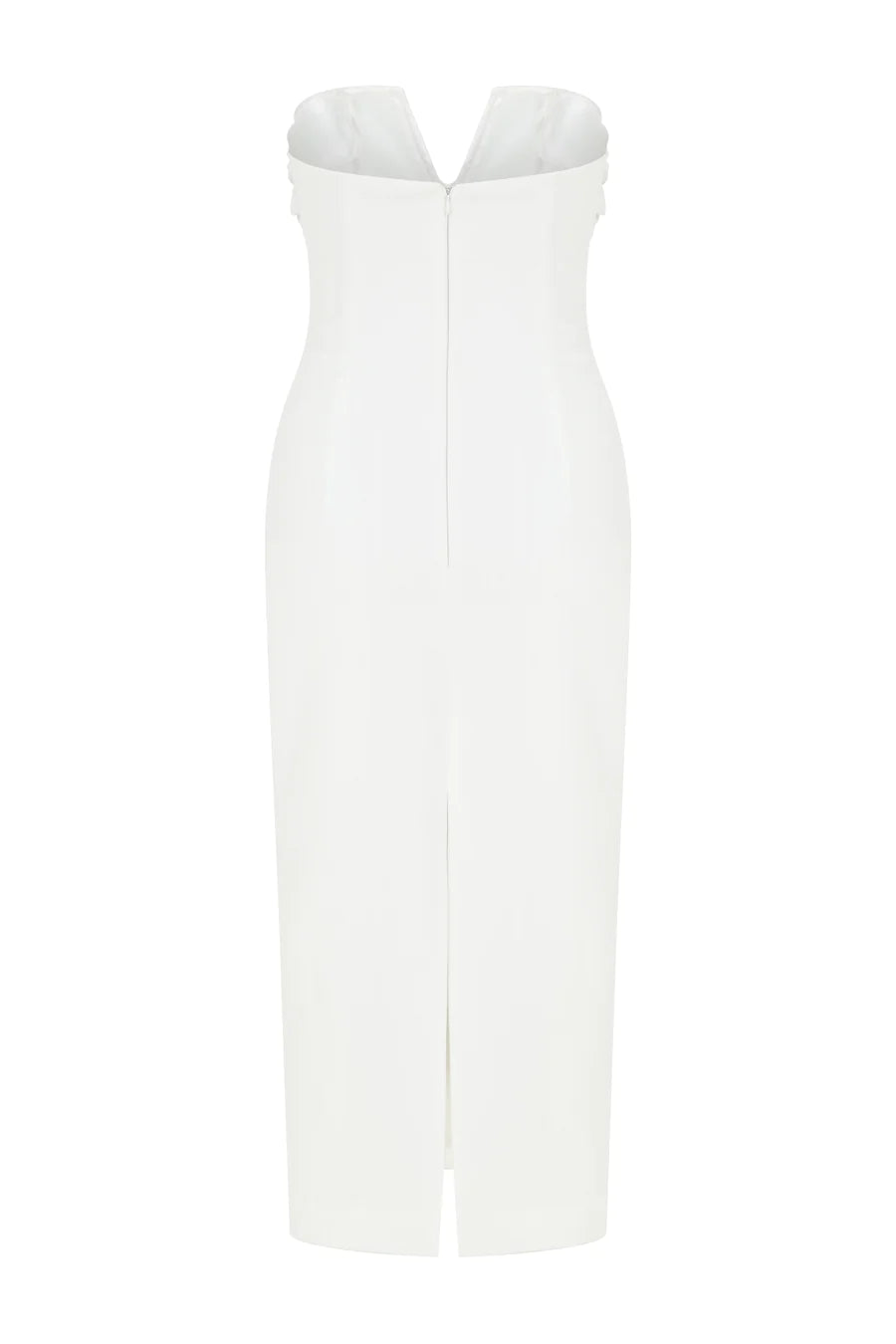 Miora Crepe Midi Dress in Vanilla Ice