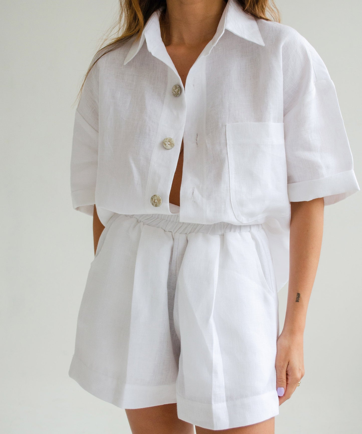 Dancer Linen Shirt - White