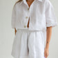 Dancer Linen Short - White