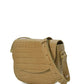 Beige Coconut Embossed Leather Flap Crossbody Bag Handbags Leandra 