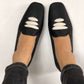 Black Casablanca Raffia Moccasin Sandals Momoc Shoes 