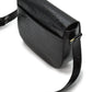 Black Coconut Embossed Leather Flap Crossbody Bag Handbags Leandra 