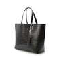 Black Crocodile print Tote Bag Tote Bag Leandra 