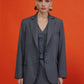 Boxy Blazer in Grey Coats & Jackets Nazli Ceren 