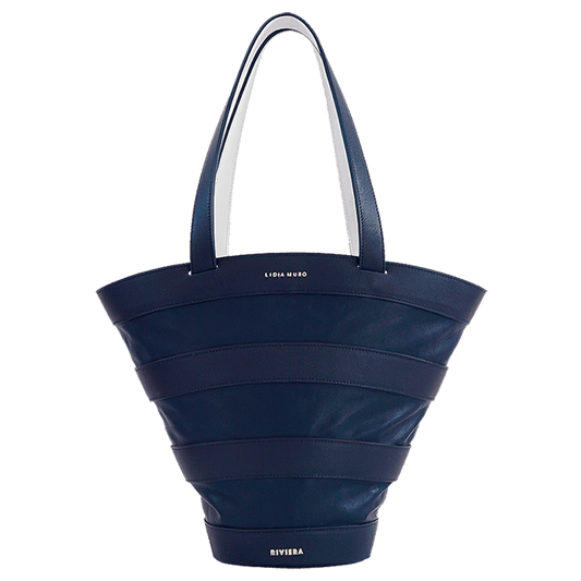 Bucket Bag - Navy Handbags Lidia Muro 