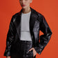 Callie Croc-Effect Jacket Coats & Jackets Nazli Ceren 