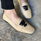 Casablanca Raffia Moccasin Sandals Momoc Shoes 