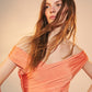 Cheri Jersey Blouse in Tangerine Shirts & Tops Nazli Ceren 