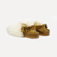 Covelinhas Mules with faux fur in white Flats Entrudo 