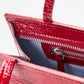 Hotdog Red Wrinkle Handbag