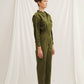 Dorothy Cotton Jumpsuit in Green Nazli Ceren 