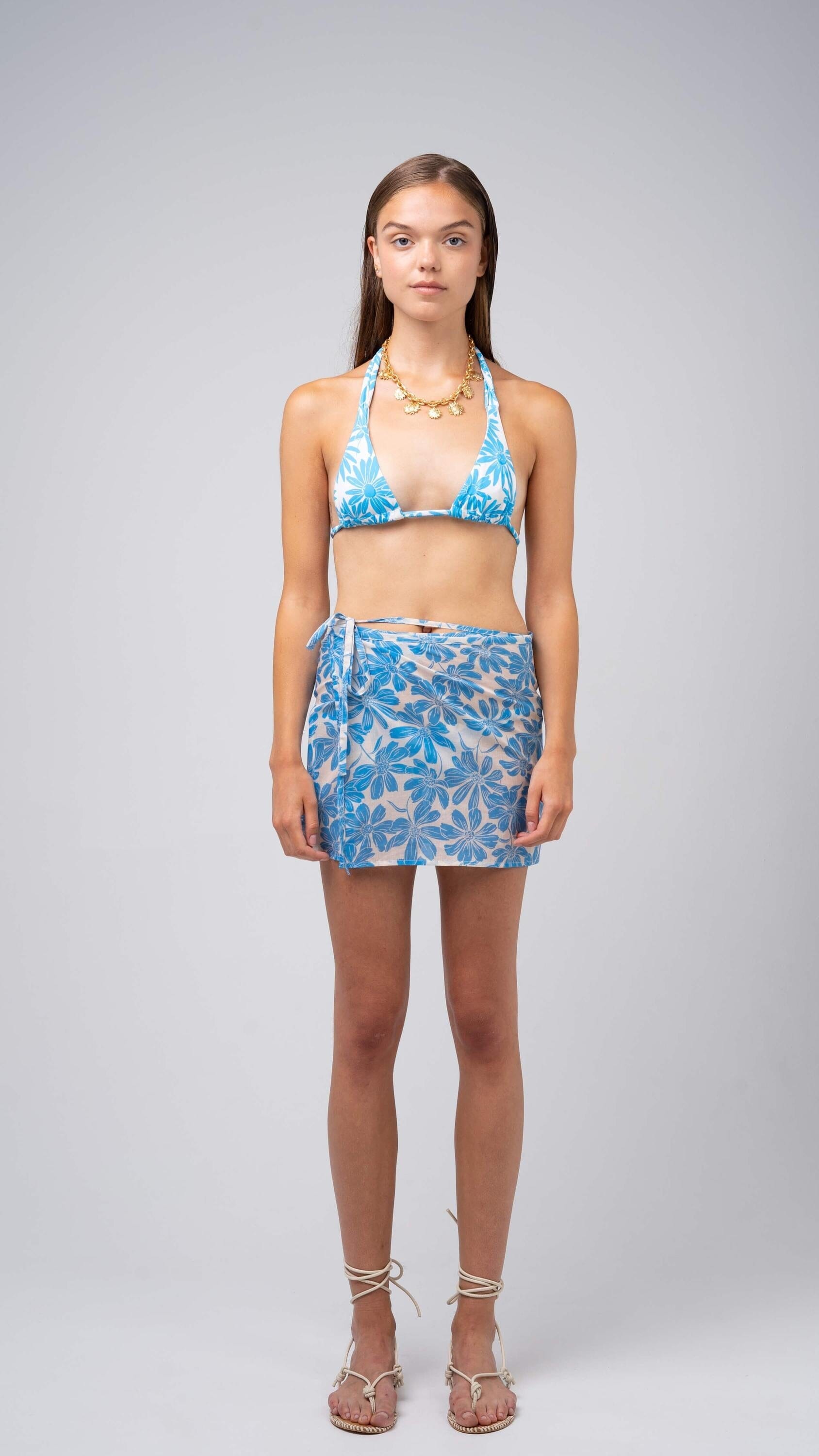 Floral Wrap Sarong Mini Skirt Carmen Says 