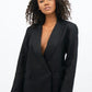 Havana Oversized Blazer Black Blazer 1 People 