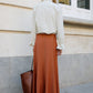 Orange Wool Skirt