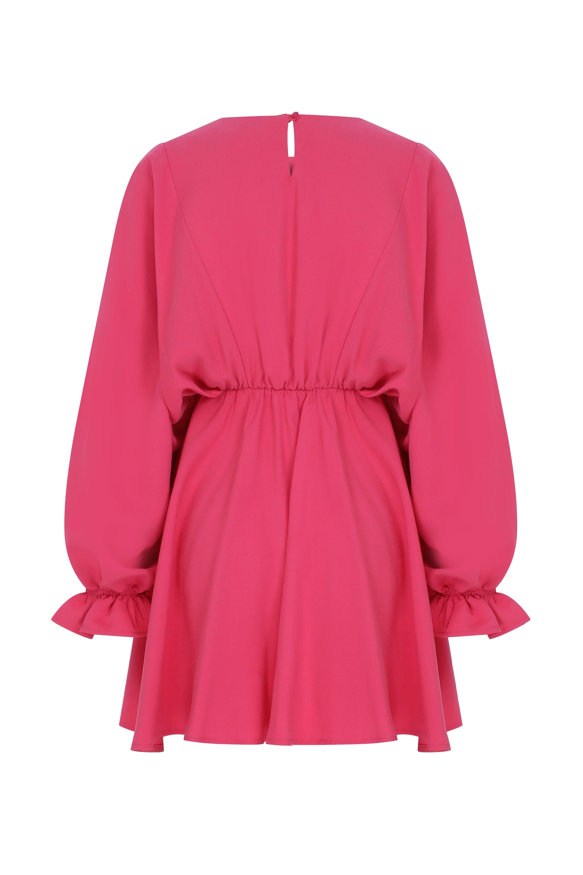 July Ruffled Mini Dress in Virtual Pink Dresses Nazli Ceren 