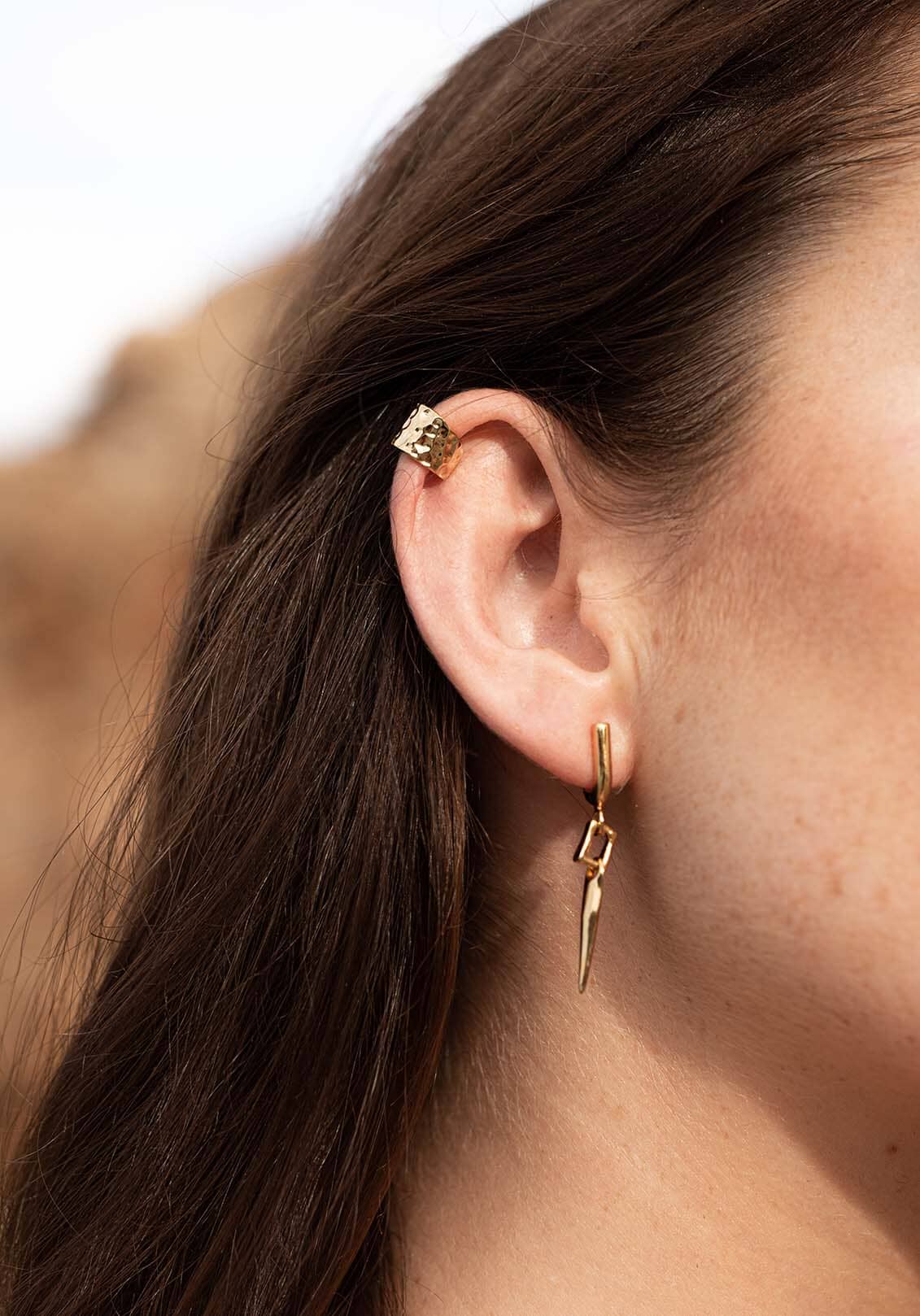 Kenzo Earcuff Gold Plated Earrings Majime 