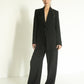 Polunichnik Black Viscose Open Back Jacket