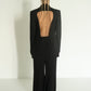 Polunichnik Black Viscose Open Back Jacket