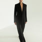 Polunichnik Black Viscose Open Back Jacket