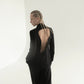 Polunichnik Black Viscose Open Back Jacket