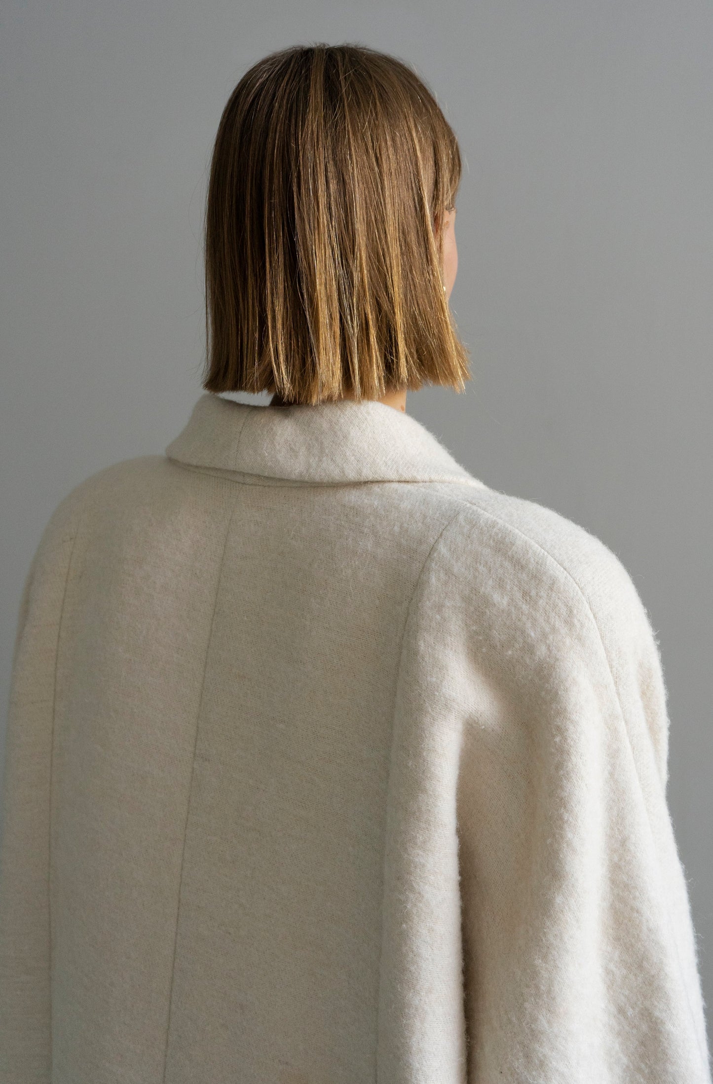The Kosiv Cream Wool Coat
