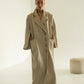 Khmelnytske Shosse Long Linen Trench Coat