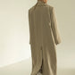 Khmelnytske Shosse Long Linen Trench Coat