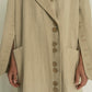 Khmelnytske Shosse Long Linen Trench Coat