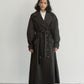 Vishenka Chocolate Cotton Trench Coat