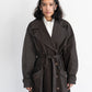 Vishenka Chocolate Cotton Trench Coat