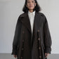 Vishenka Chocolate Cotton Trench Coat