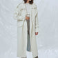 Laura Oversized Coat in White Nazli Ceren 