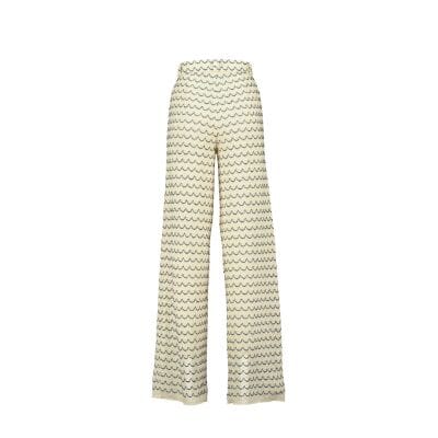 Light Weight Cotton Knit Long Wide Trousers Marine Relax Baby Be Cool 