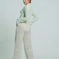 Light Weight Cotton Knit Long Wide Trousers Marine Relax Baby Be Cool 