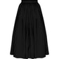 Lou Lou Midi Skirt in Noire