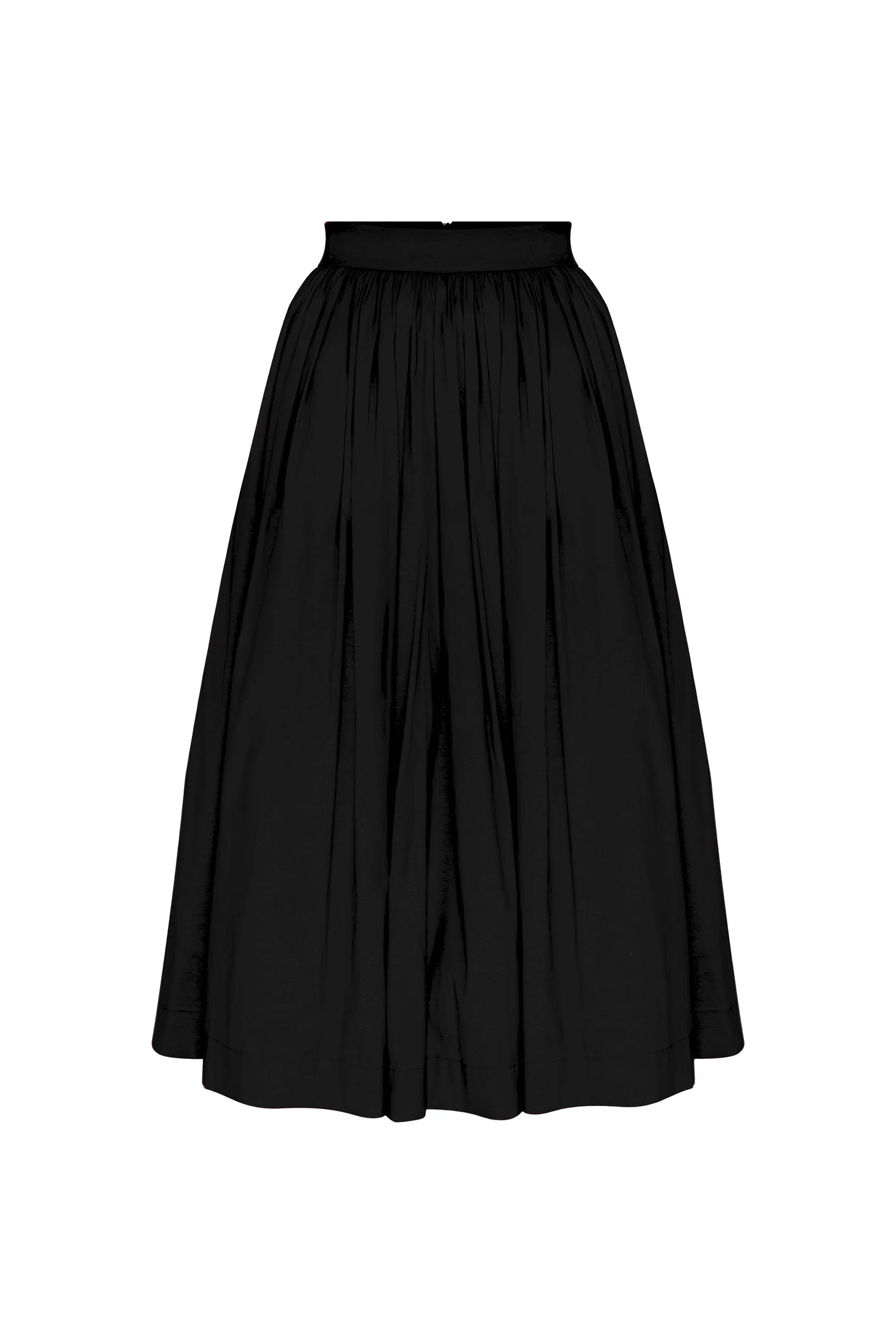 Lou Lou Midi Skirt in Noire