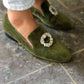 M. Antoinette Velvet Vegan Loafers Loafers Momoc Shoes 