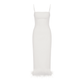 Miles Crepe Midi Dress in Vanilla Ice Nazli Ceren 