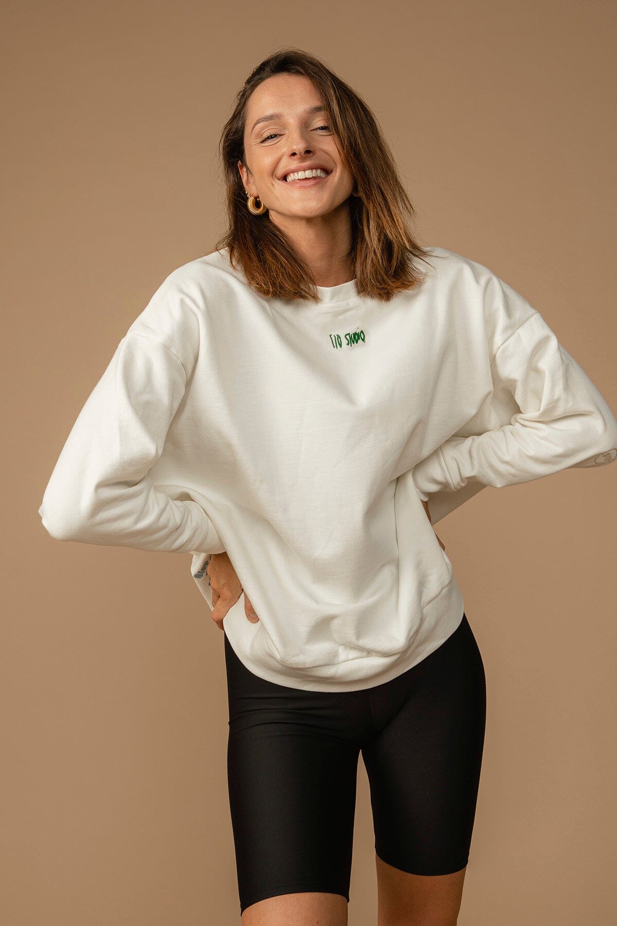 Off White Oversize Zoe Jumper Sweatshirts 710 Studio 