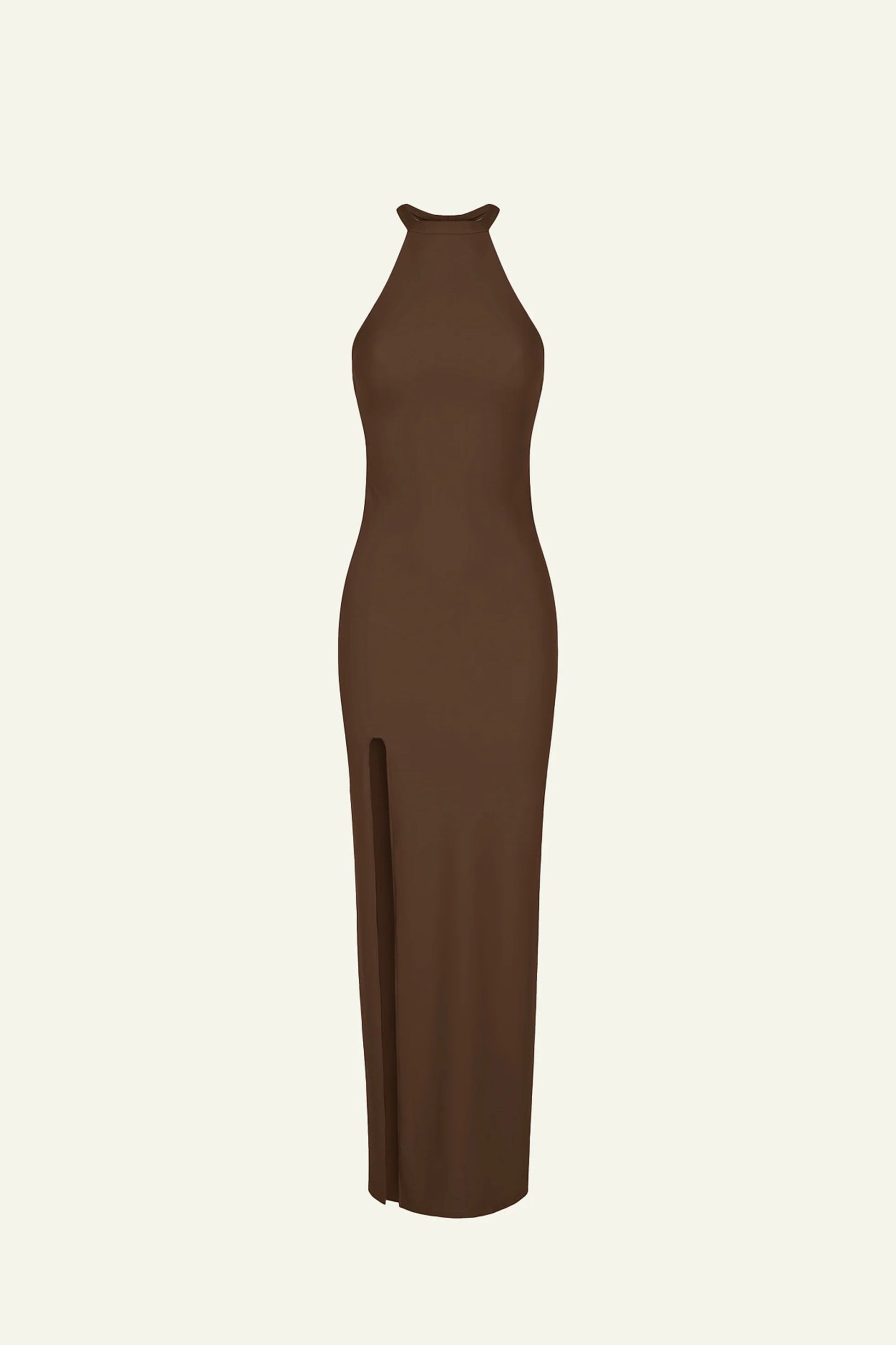 Olivia Halter Dress in Chocolate (Limited Edition) Maxi Dress 710 Studio 