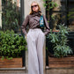 Gray Diplomatic Stripe Pants